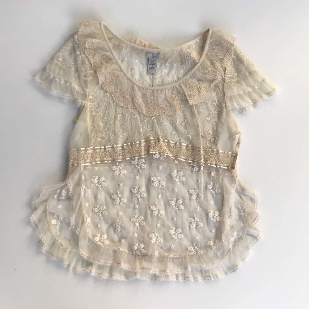 Anthropologie Odile Lace Blouse